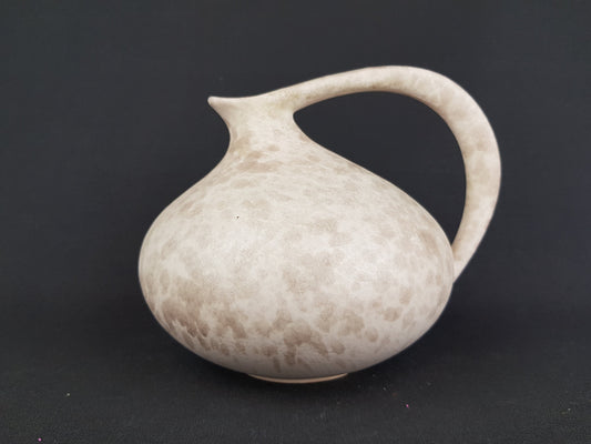 Vintage RUSCHA KERAMIK Iconic Beige Pitcher Vase 313 West German Pottery 1960 1970s