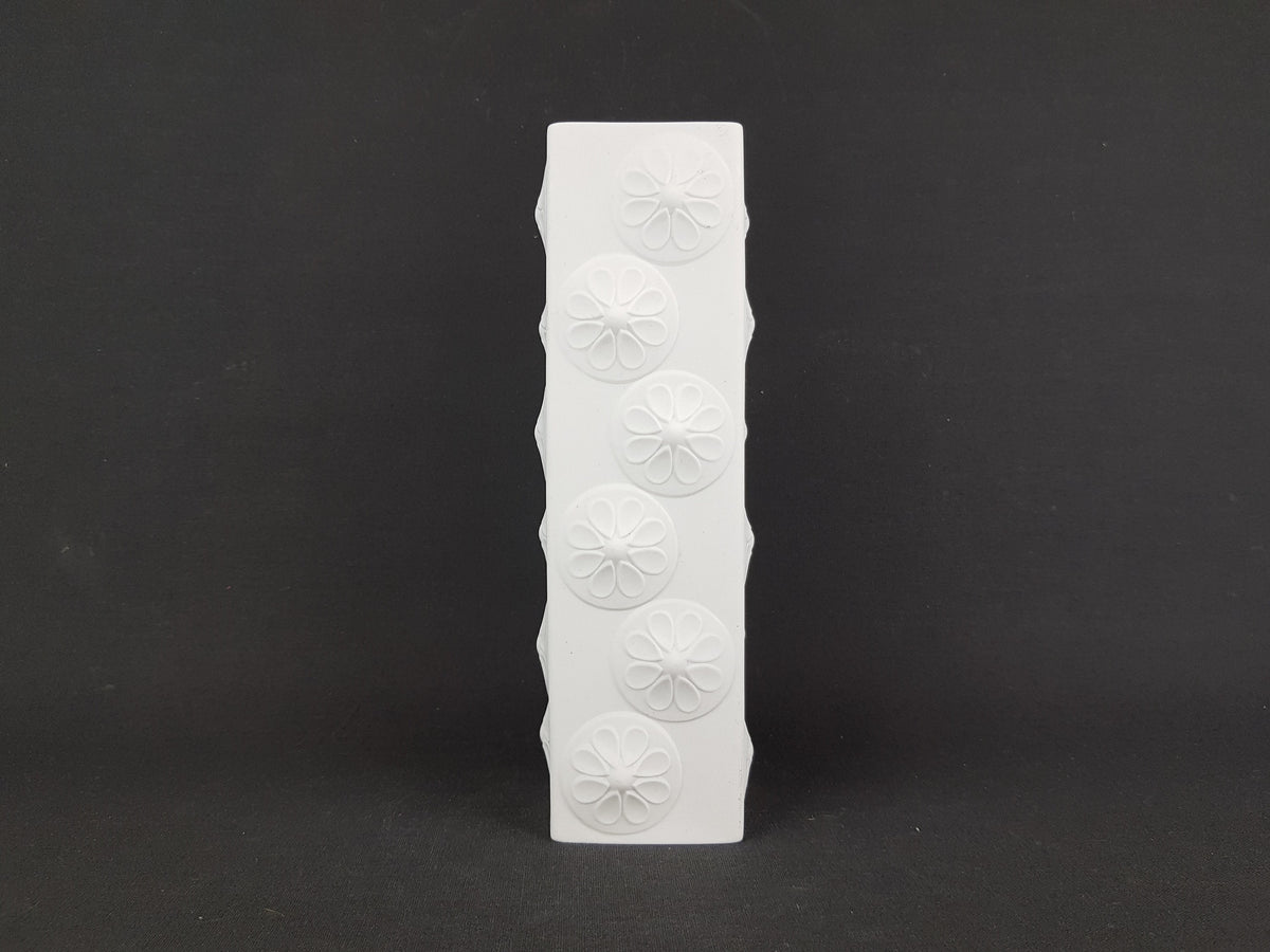 Vintage SCHERZER PORZELLAN by Werner Uhl Vase Op Art Decor 499-01 West Germany 1970s