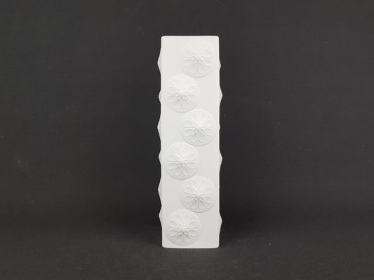 Vintage SCHERZER PORZELLAN by Werner Uhl Vase Op Art Decor 499-01 West Germany 1970s