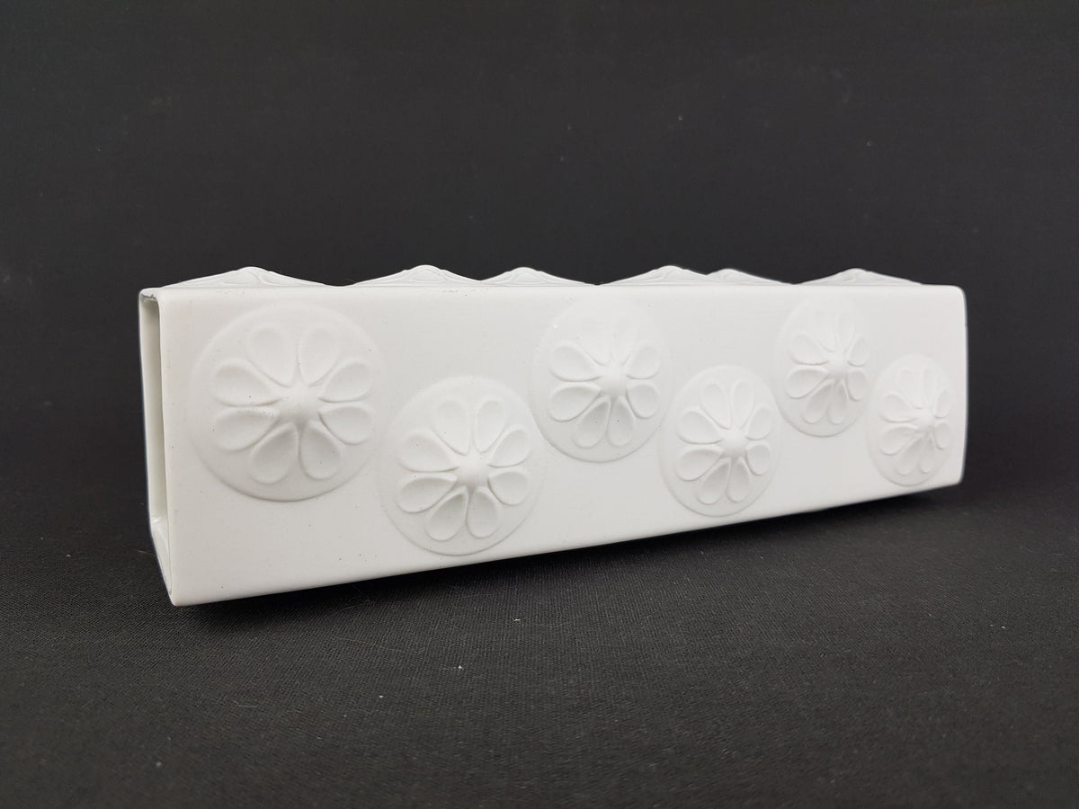 Vintage SCHERZER PORZELLAN by Werner Uhl Vase Op Art Decor 499-01 West Germany 1970s