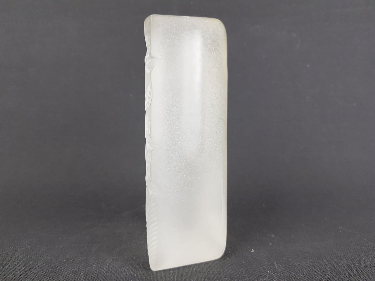 Vintage SOLIFLEUR CRYSTAL GLASS Triangular Vase from West Germany 1960s