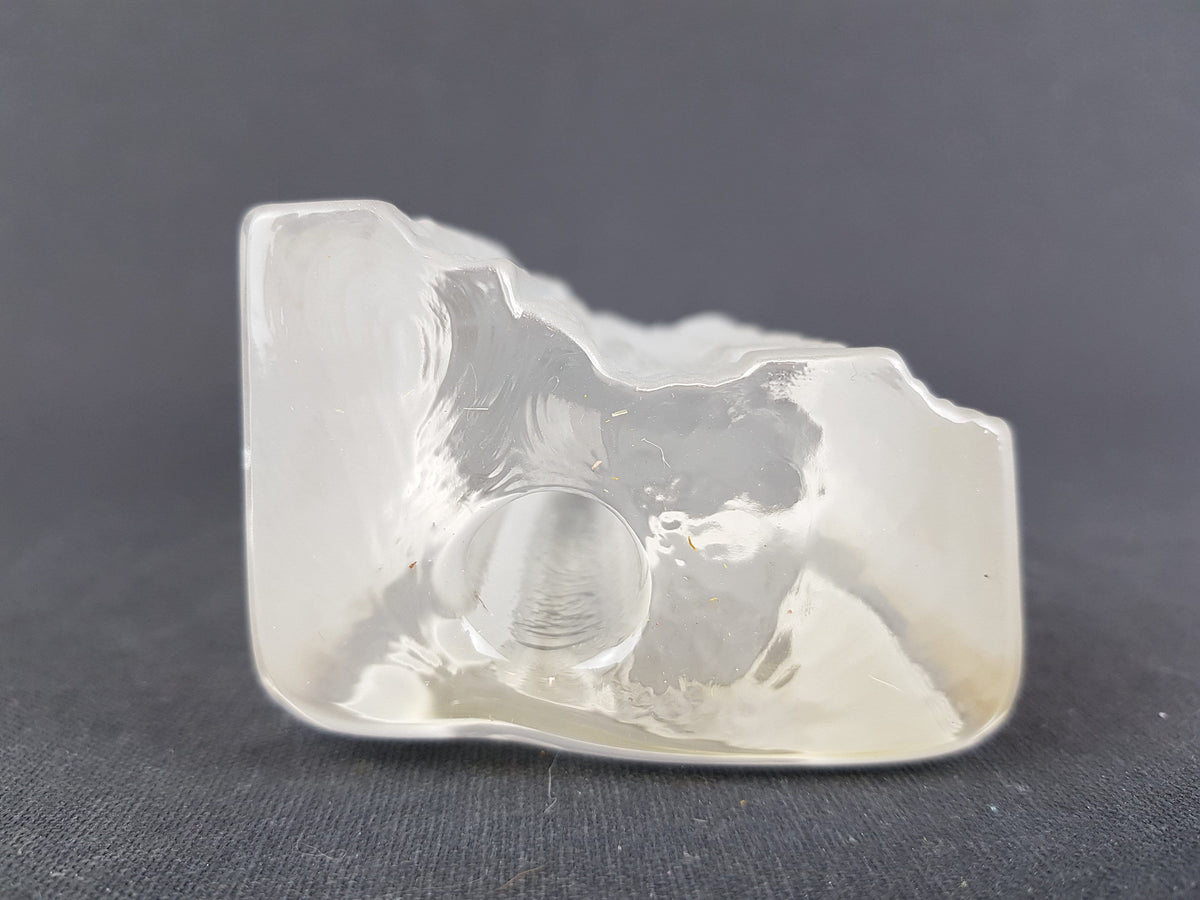Vintage SOLIFLEUR CRYSTAL GLASS Triangular Vase from West Germany 1960s