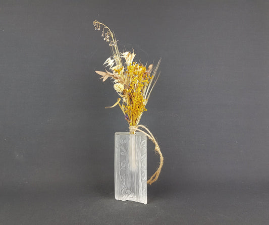 Vintage SOLIFLEUR CRYSTAL GLASS Triangular Vase from West Germany 1960s