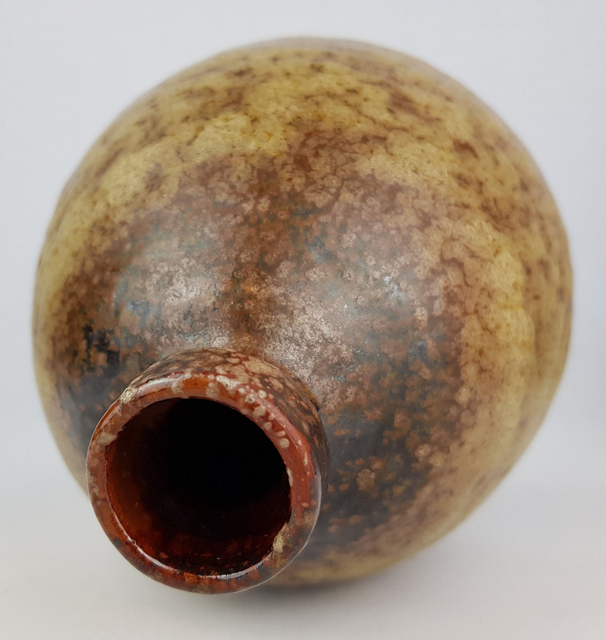 Vintage ELMER KUBICEK Studio Art Pottery Stylish Vase 138-20 West Germany 1960s
