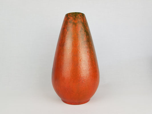 Vintage RUSCHA KERAMIK Vase with VULKANO decor by Kurt Tschorner 856/3 West German Pottery 1960s