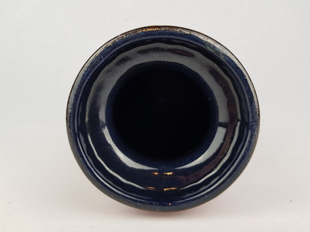 Vintage SCHEURICH KERAMIK Red and Black Vase with PRISMA decor 261 30 West German Pottery 1970s
