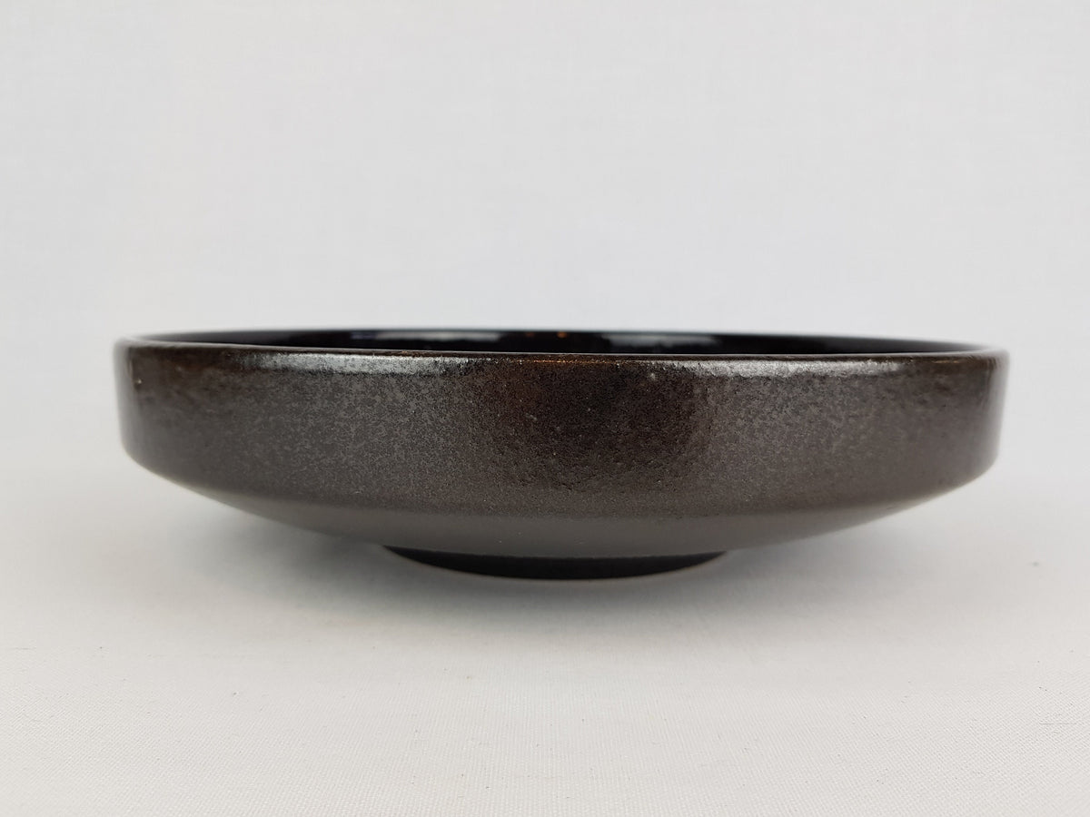 Vintage SCHEURICH KERAMIK Dark Brown and Red Bowl 340 26 West German Pottery 1970s