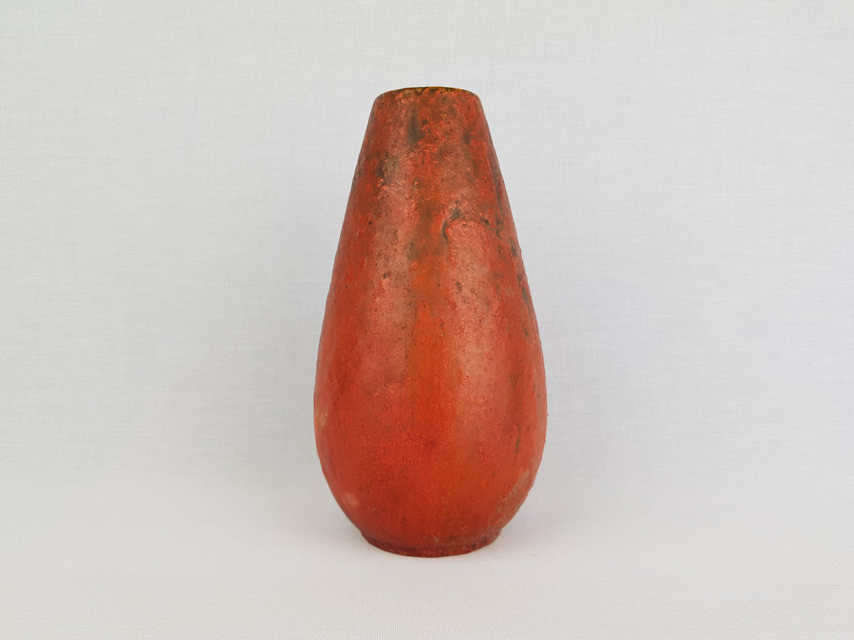 Vintage RUSCHA KERAMIK Vase with VULKANO decor by Kurt Tschorner 886-2 West German Pottery 1960s