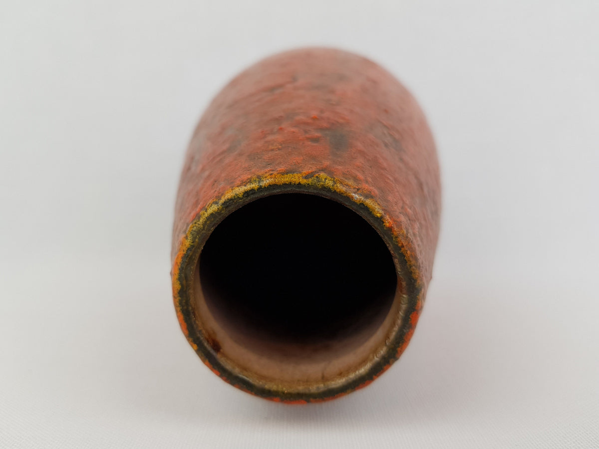 Vintage RUSCHA KERAMIK Vase with VULKANO decor by Kurt Tschorner 886-2 West German Pottery 1960s