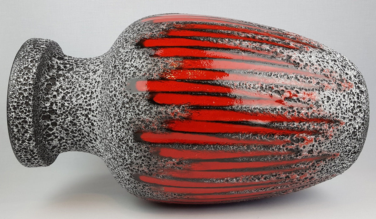 XXL Vintage SCHEURICH KERAMIK Fat Lava Floor Vase with Lora decor 241 West German Pottery 1970s