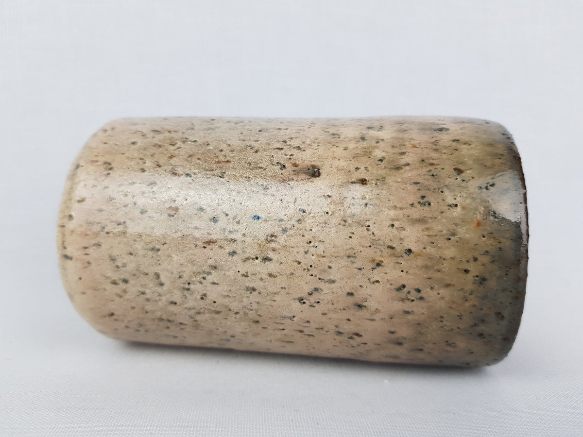 Vintage PIETER GROENEVELDT Beige Speckled Vase Dutch Studio Art Pottery 1960s