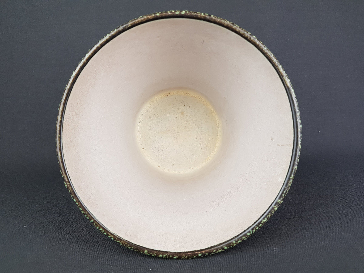 Vintage RUSCHA KERAMIK planter with ENZIAN decor West German Pottery 1950s