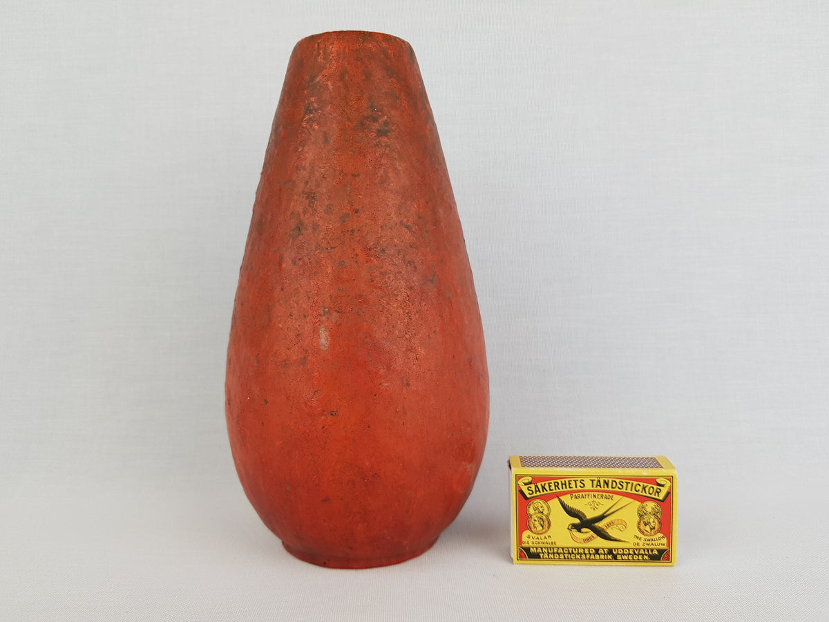 Vintage RUSCHA KERAMIK Vase with VULKANO decor by Kurt Tschorner 886-2 West German Pottery 1960s