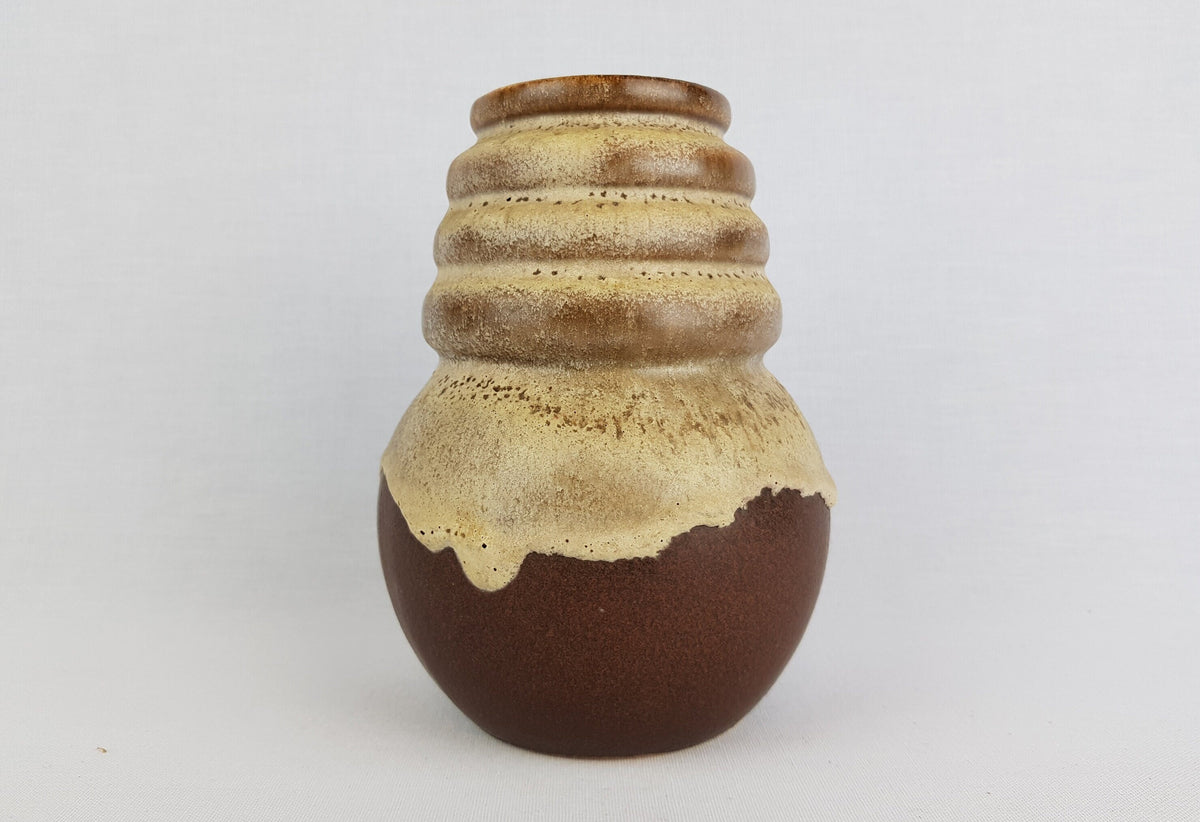 Vintage SCHEURICH KERAMIK Brown Vase Wien "Vienna" Serie 269 15 West German Pottery 1970s