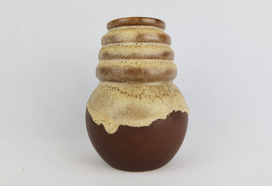 Vintage SCHEURICH KERAMIK Brown Vase Wien "Vienna" Serie 269 15 West German Pottery 1970s