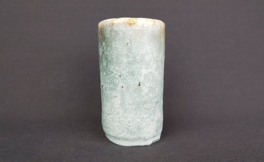 Vintage PIETER GROENEVELDT Blueish Grey Vase 104 11 Dutch Studio Art Pottery 1960s