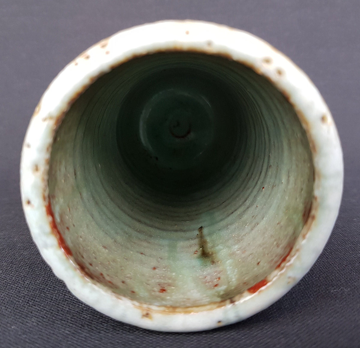 Vintage PIETER GROENEVELDT Blueish Grey Vase 104 11 Dutch Studio Art Pottery 1960s