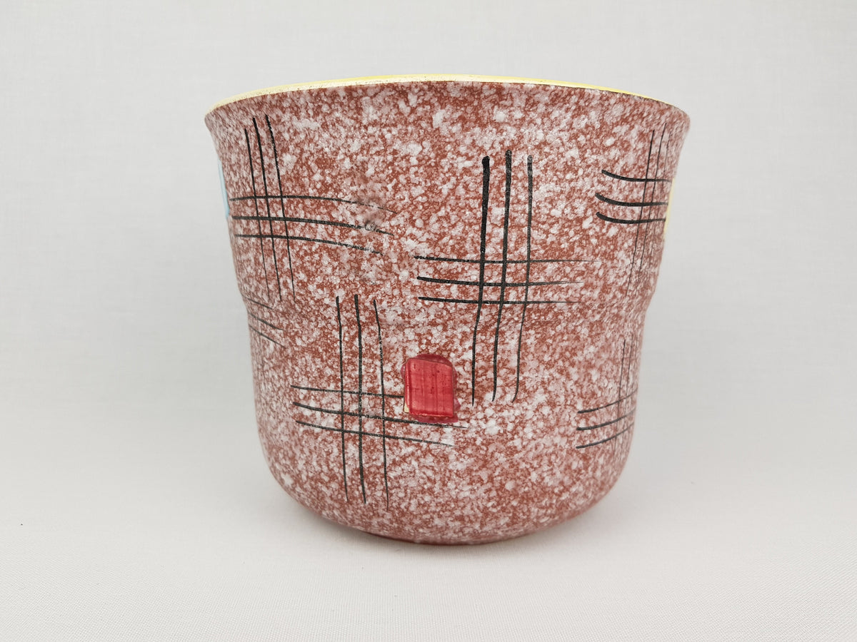 Vintage SCHEURICH KERAMIK Graphic Planter Flower Pot West German Pottery 1960s