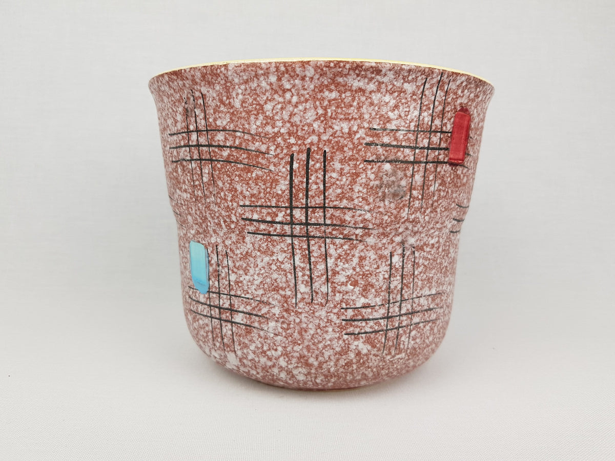 Vintage SCHEURICH KERAMIK Graphic Planter Flower Pot West German Pottery 1960s