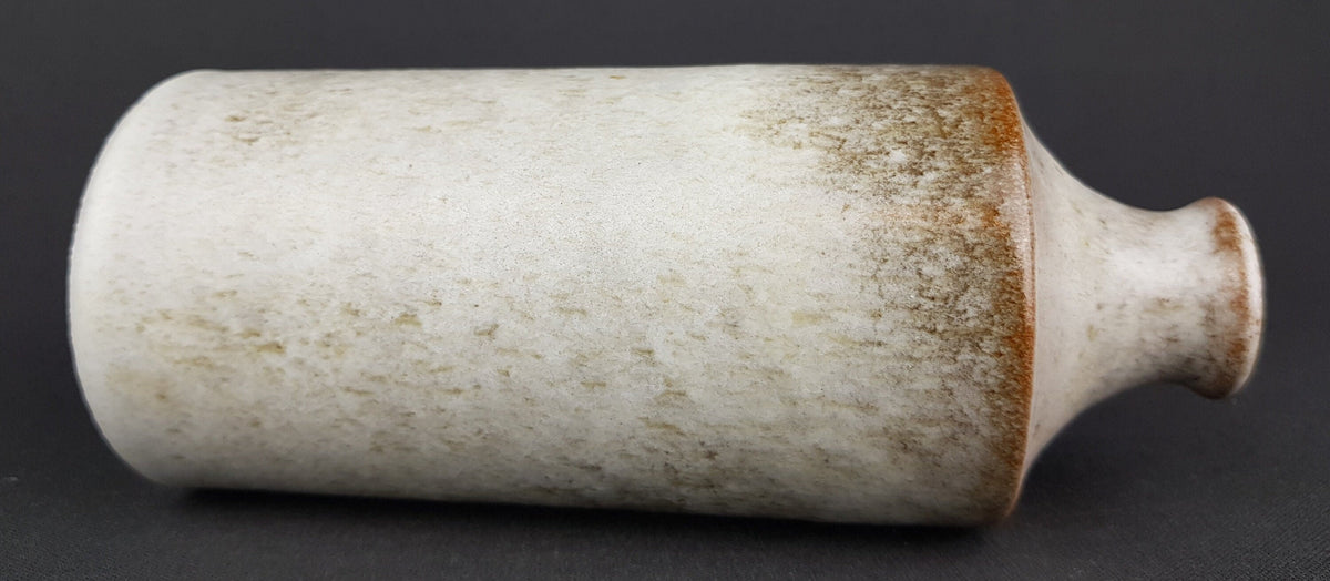 Vintage RUSCHA KERAMIK Greyish Beige Bottle Vase 811-3 West German Pottery Fat Lava Era 1970s