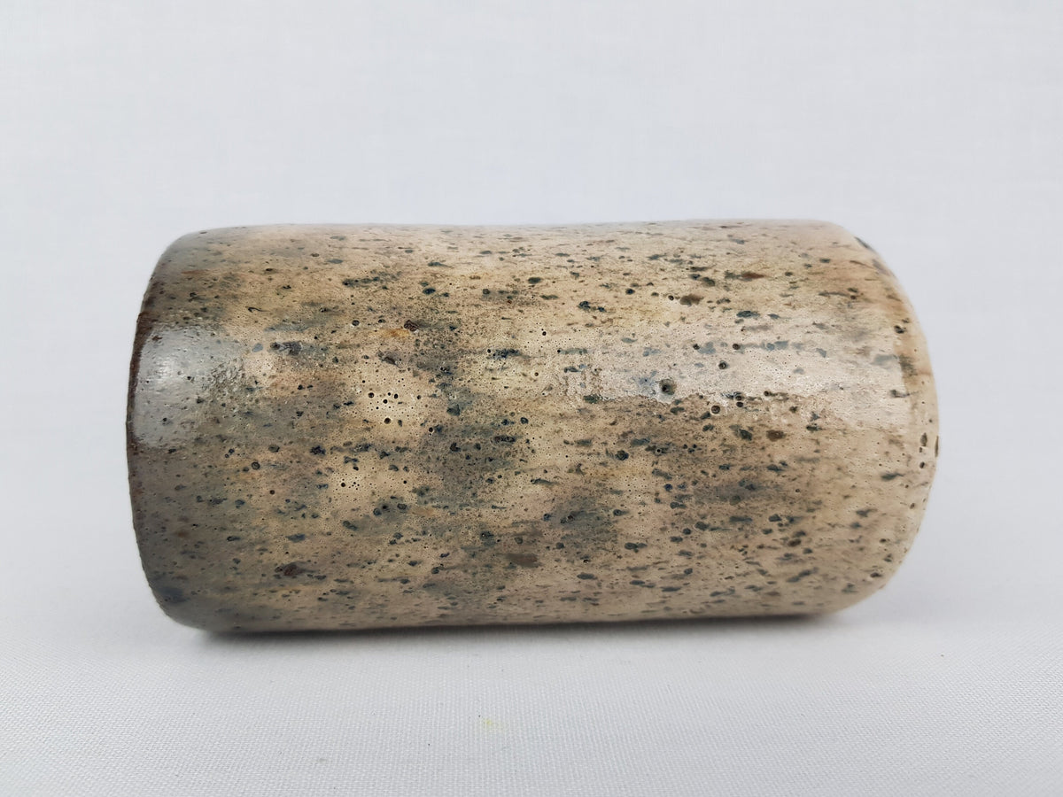 Vintage PIETER GROENEVELDT Beige Speckled Vase Dutch Studio Art Pottery 1960s