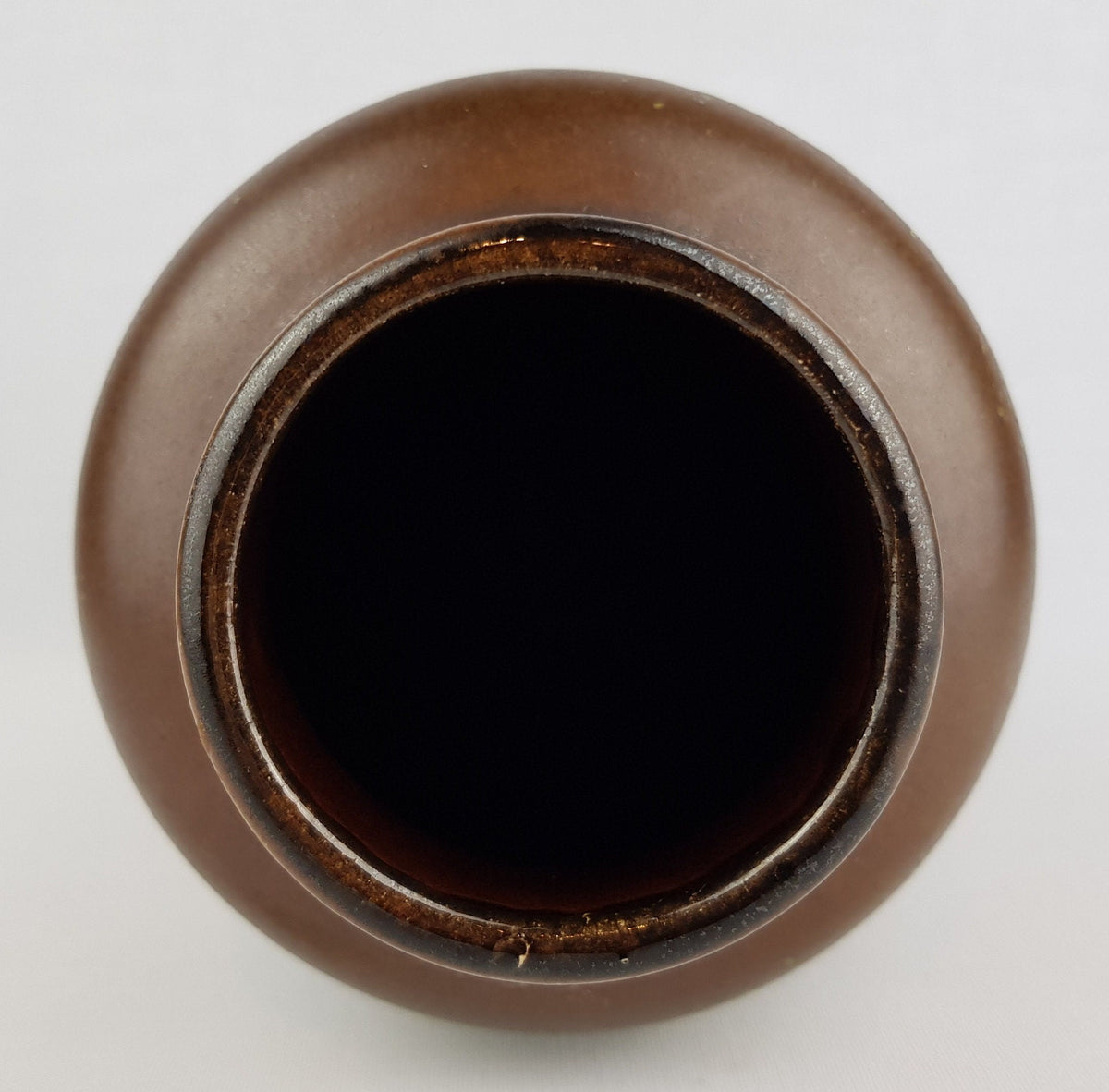 Vintage SCHEURICH KERAMIK Brown and Green Fat Lava Vase 517-30 West German Pottery 1970s
