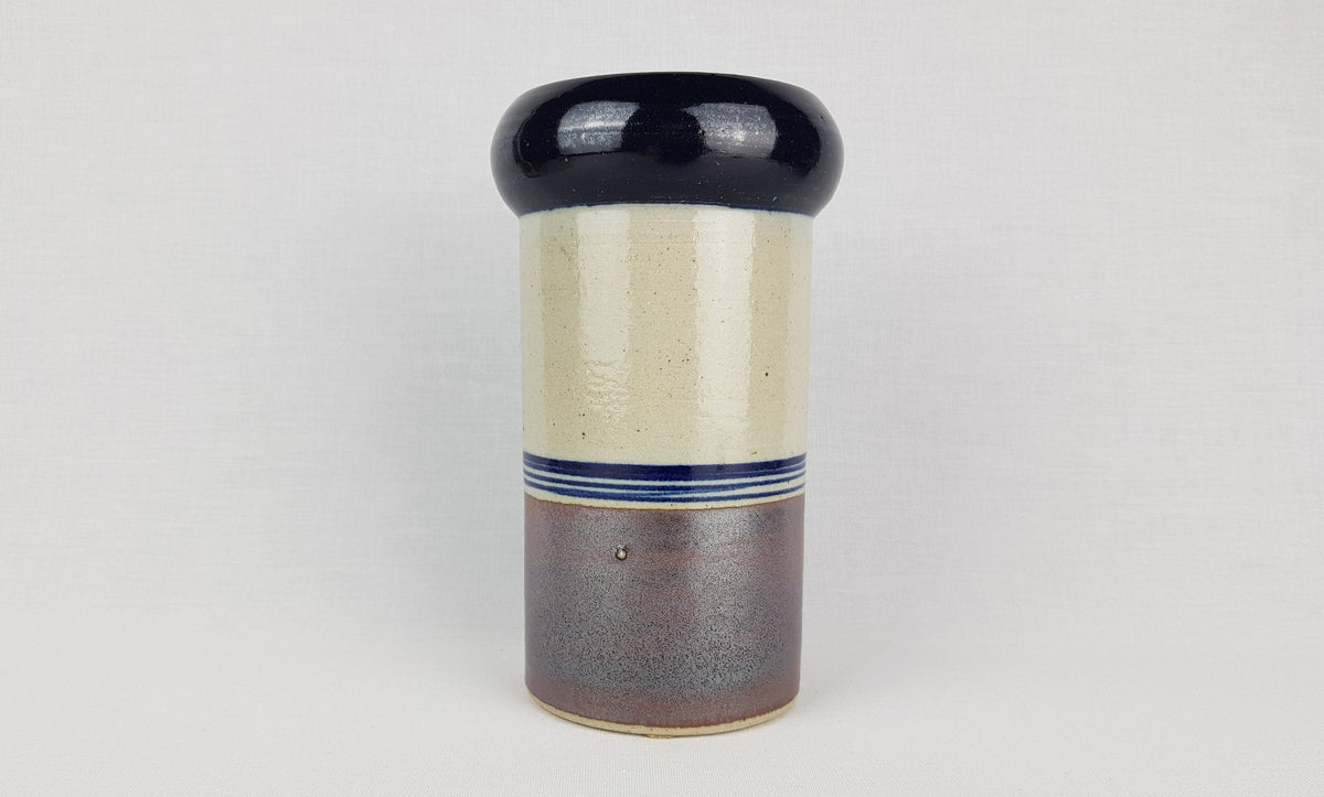 Vintage CARL HARRY STALHANE "Designhuset" Stoneware Vase from Lindkoping, Sweden 1970s