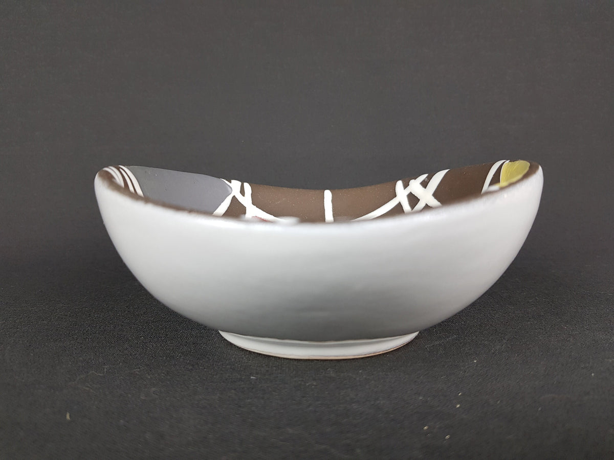 Vintage SCHLOSSBERG KERAMIK Bowl with KUBA Decor West German Pottery 1960s