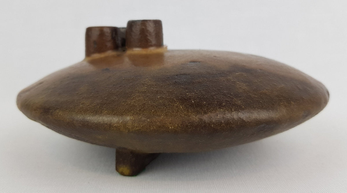 Vintage STUDIO ART POTTERY Brown Pipes Vase JW80 German Studio Art Pottery