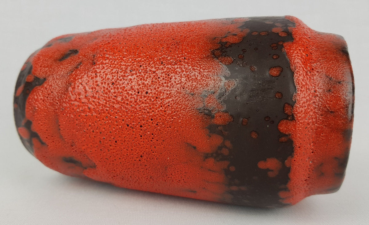 Vintage SCHEURICH KERAMIK Red Fat Lava Vase 231 15 West German Pottery 1970s