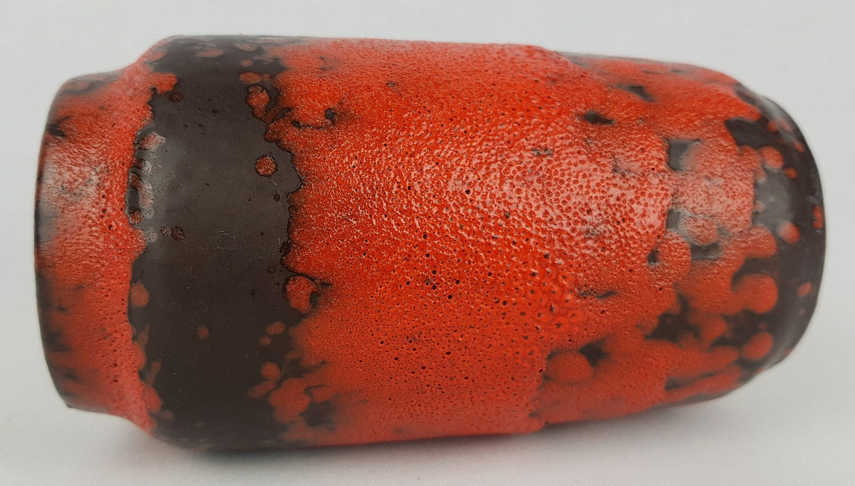 Vintage SCHEURICH KERAMIK Red Fat Lava Vase 231 15 West German Pottery 1970s