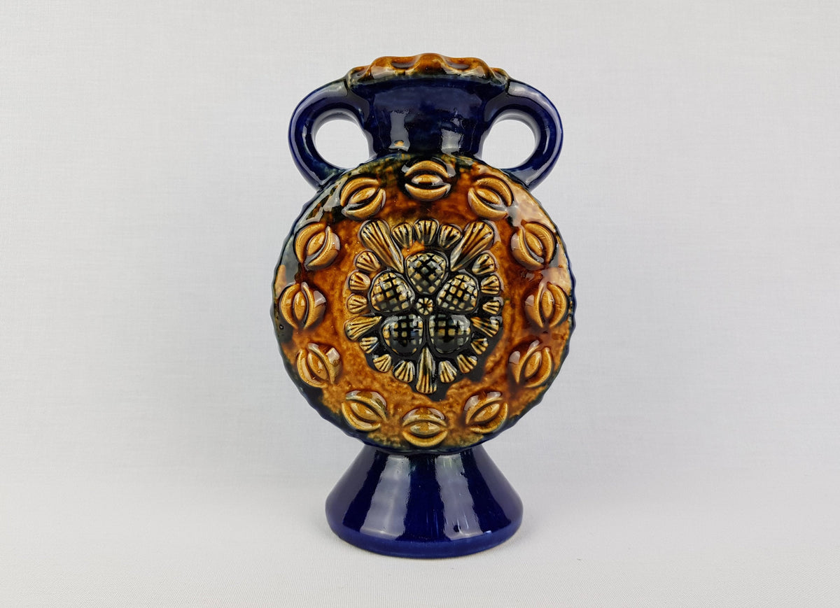 Vintage DÜMLER & BREIDEN Blue and Brown Studio Relief Serie 71 with Star Decor 1970s