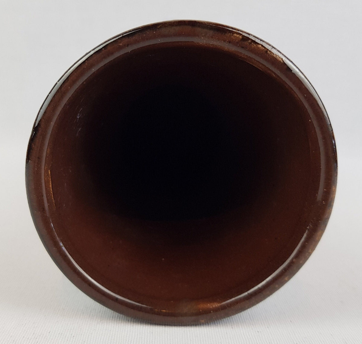 Vintage SCHEURICH KERAMIK Brown, Orange and Blue Diabolo Vase 520-28 West German Pottery Fat Lava Era 1970s