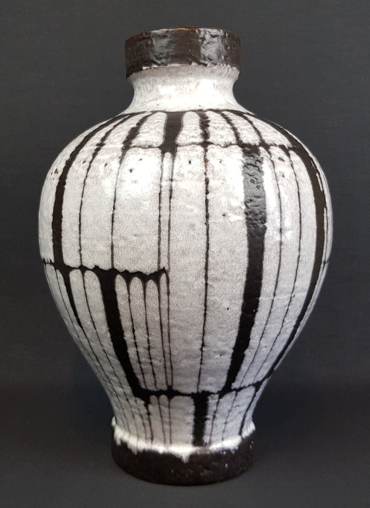 Vintage CARSTENS KERAMIK Island Serie Vase 228-34 by Gerda Heukeroth West German Pottery 1964