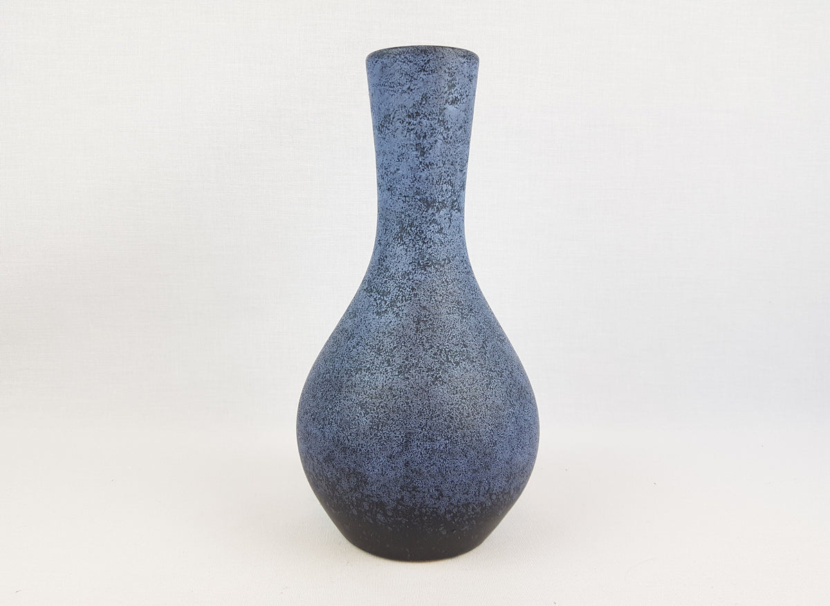 Vintage DÜMLER & BREIDEN Blue Ceramic Vase 115-25 West German Pottery 1970s