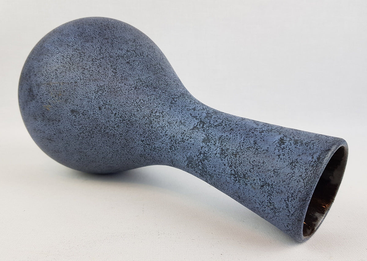Vintage DÜMLER & BREIDEN Blue Ceramic Vase 115-25 West German Pottery 1970s