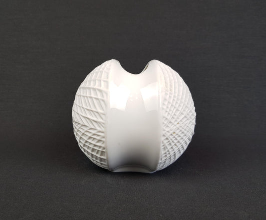 Vintage KRAUTHEIM Selb Bavaria, Germany Porcelain 'SATURN' Op Art Vase 1960's