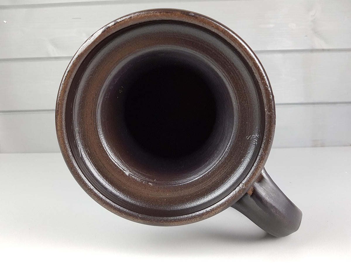 Vintage West German Pottery Blue Black KLINKER Vase no.35 1950-60s, maker unknown, probably Eiwa / Speier