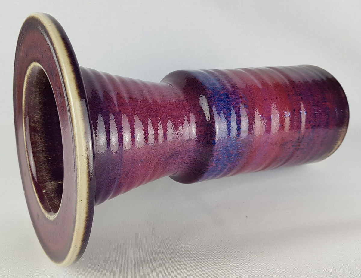 Large Vintage JAAP RAVELLI Purple Ceramic Vase With Sang de Boeuf Glaze 586 Dutch Studio Pottery 1960s