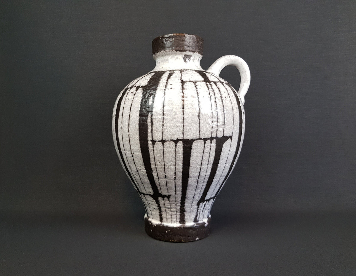 Vintage CARSTENS KERAMIK Island Serie Vase 228-34 by Gerda Heukeroth West German Pottery 1964