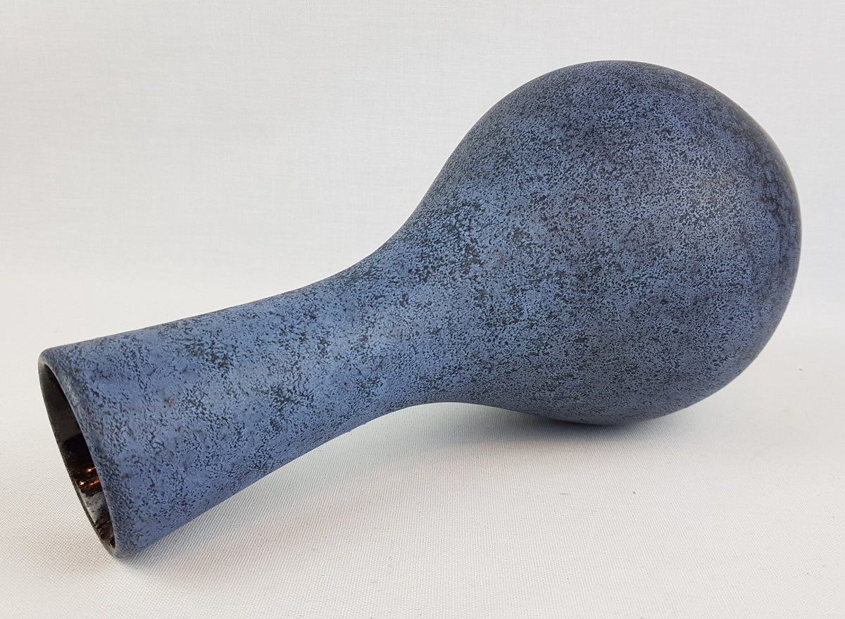 Vintage DÜMLER & BREIDEN Blue Ceramic Vase 115-25 West German Pottery 1970s