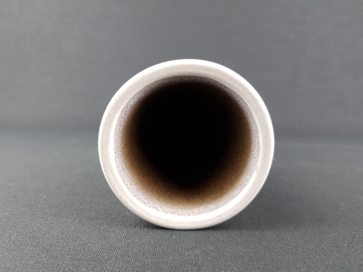 Vintage ILKRA EDEL KERAMIK Black and White Fat Lava Vase 1035-30 West German Pottery 1960s 1970s
