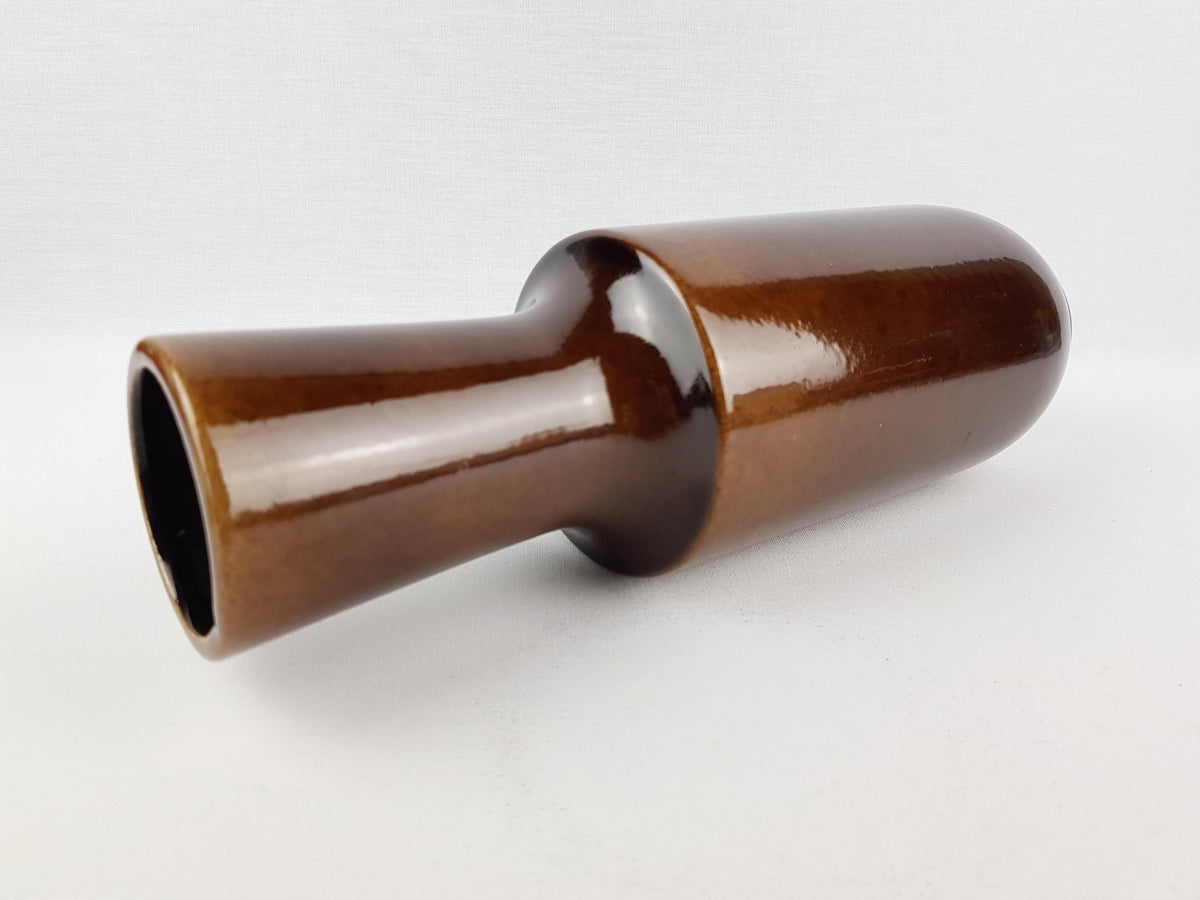 Vintage STEULER KERAMIK Brown Vase 142-30 West German Pottery 1960s