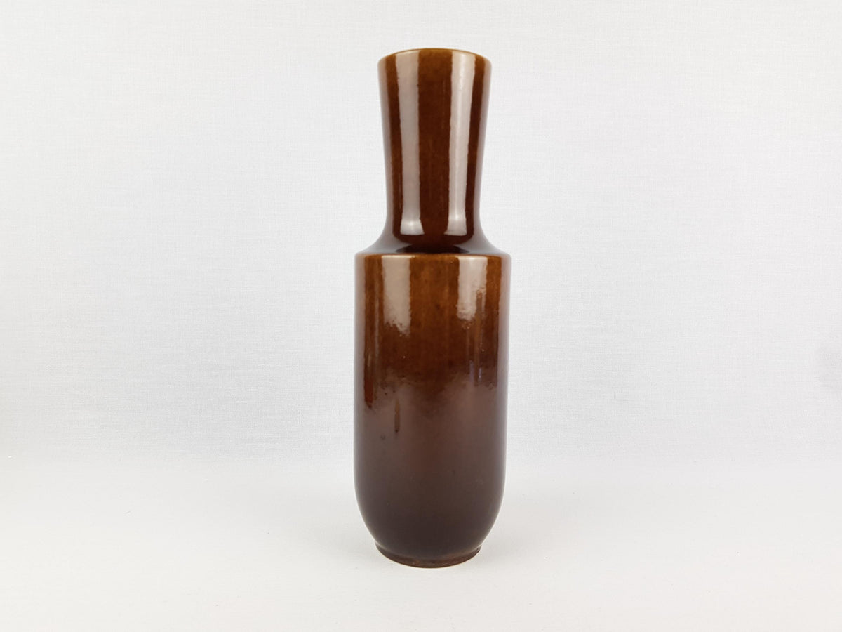 Vintage STEULER KERAMIK Brown Vase 142-30 West German Pottery 1960s