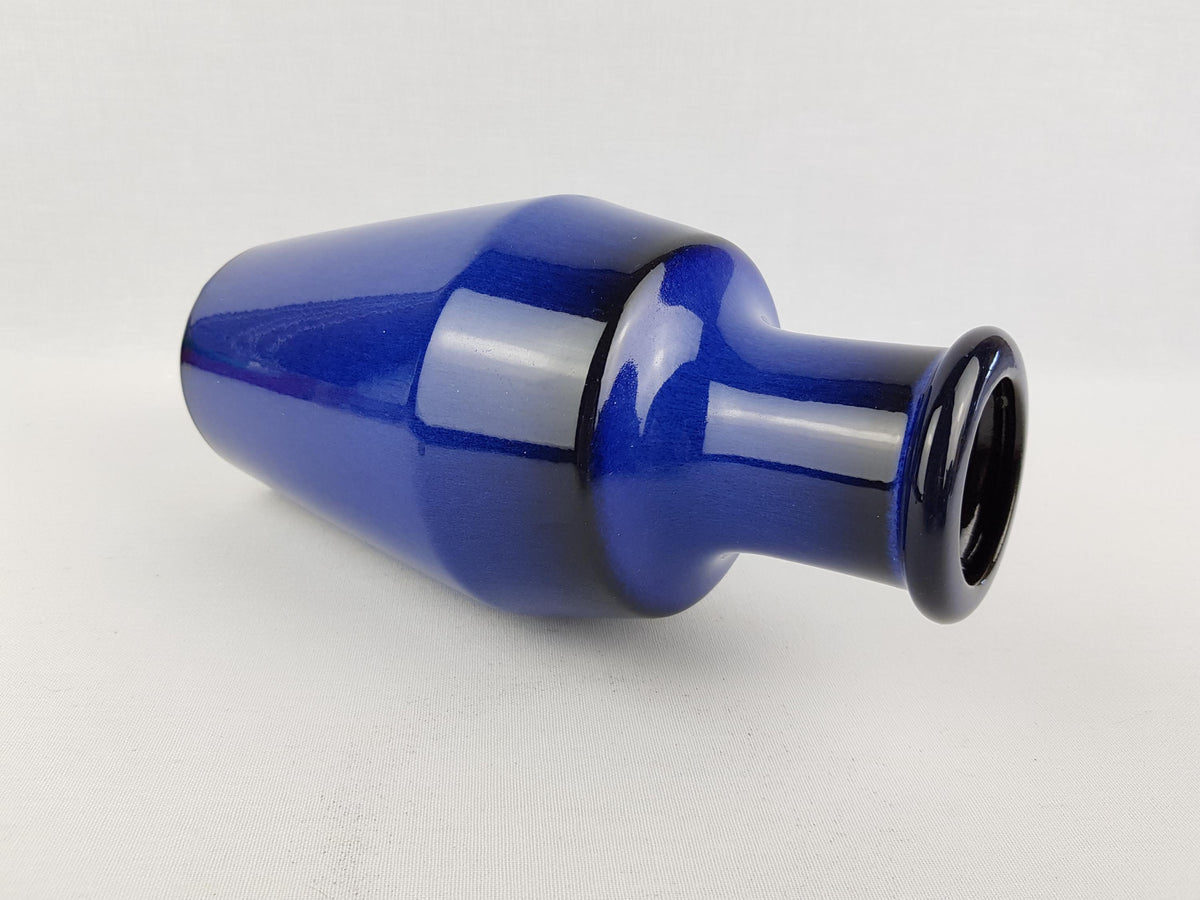 Vintage STEULER KERAMIK Blue Vase 135-25 West German Pottery 1960s