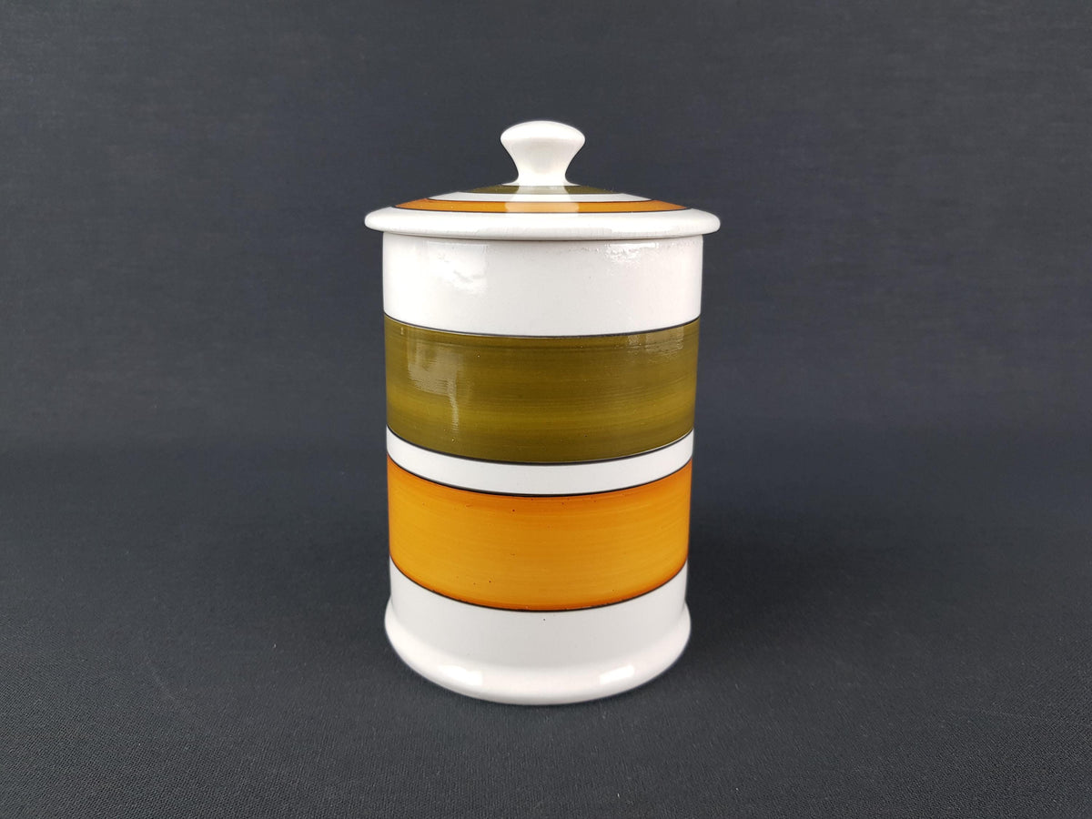 Vintage ARTHUR WOOD Ceramic Storage Jar Canister England Mid-Century Modern 1970's