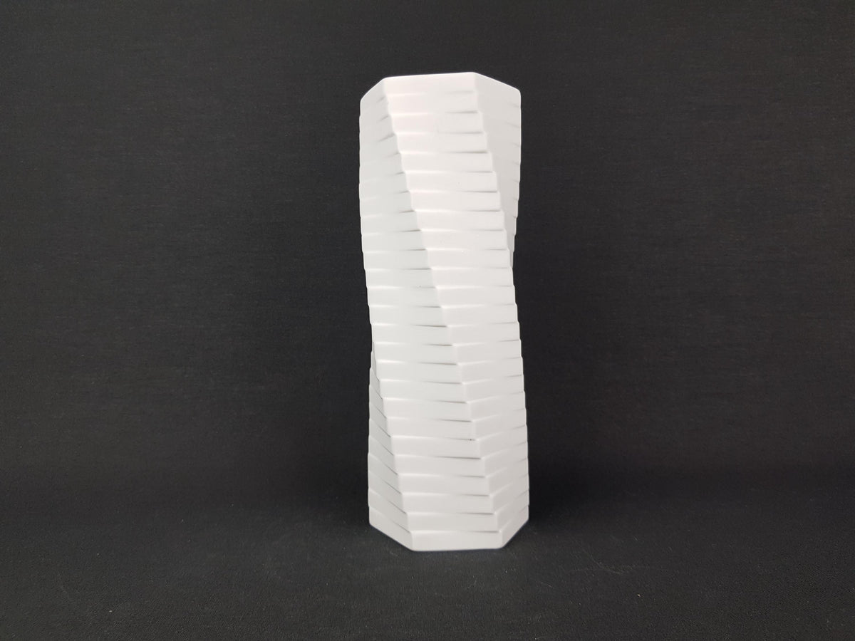 Vintage Porcelaine ROSENTHAL Studio Linie Op Art vase 3506 24 by Werner Uhl 1971
