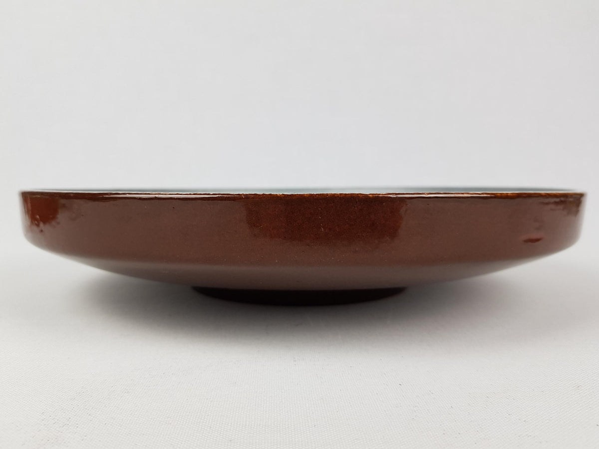 Vintage CARSTENS KERAMIK Bowl with Orange Yellow Lava Glaze Izmir Decor 1075-31 West German Pottery 1960s 1970s