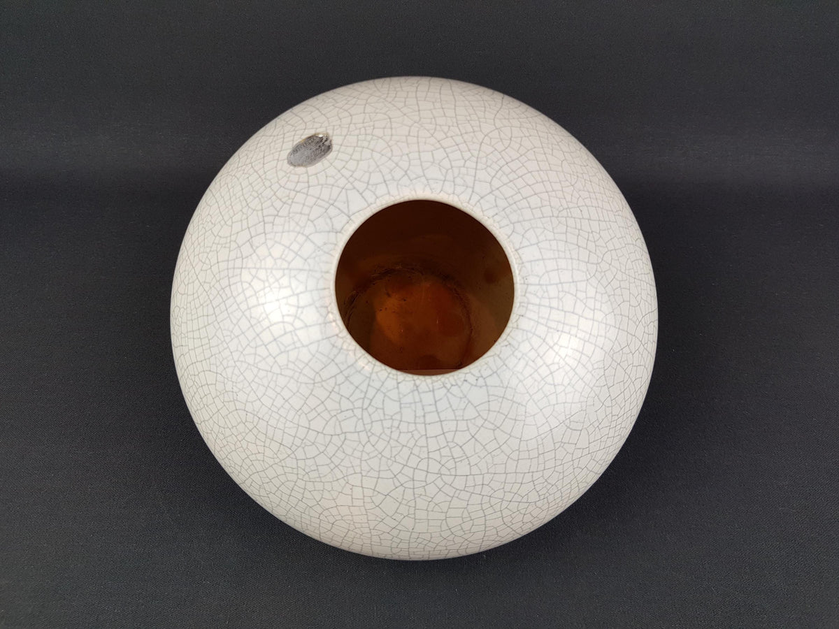 Vintage SILBERDISTEL Stylish Vase with Craquele Decor 8/20 West German Pottery 1950s