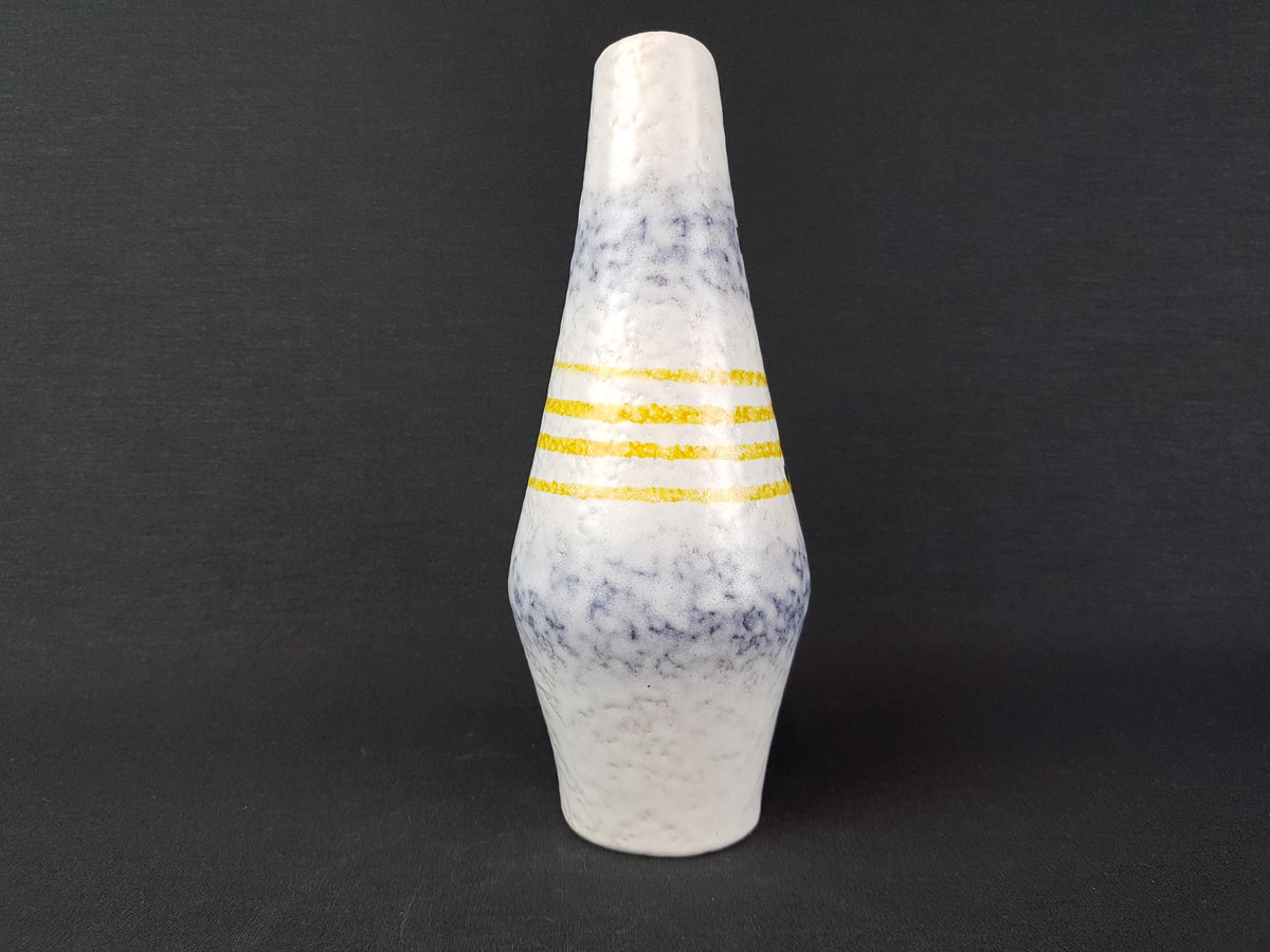 Vintage SCHEURICH KERAMIK Handled White Vase 271/22 West German Pottery 1960s Europ Linie Series